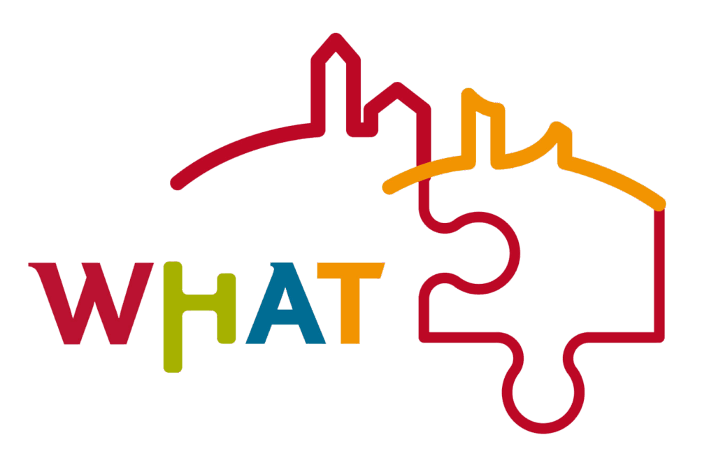 Logo der WHAT (Weinheimer Ausbildung und Studientag)